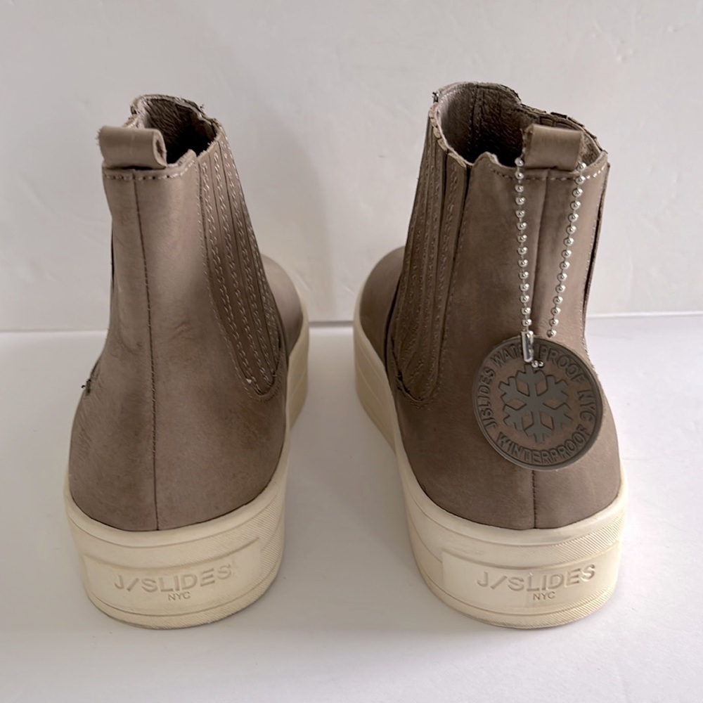 J/SLIDES NYC $170 Women’s Nubuck Hype Waterproof Booties Shoes Boots 8 1/2M NWT - Picture 8 of 9